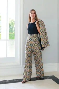 Silk Wide Leg Pant