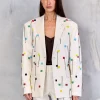 Single Breasted Beaded Jacket