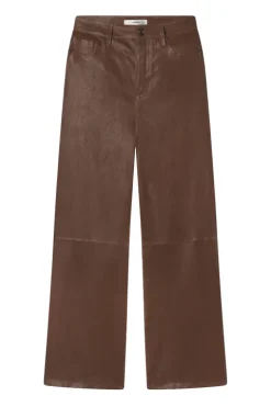 Slim Palazzo Leather Pant