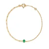 Small Emerald Solitaire Bracelet