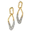 Solanales Pebble Double Link Earring