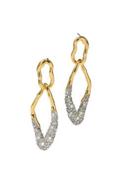 Solanales Pebble Double Link Earring