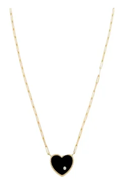 Solitaire Heart Necklace