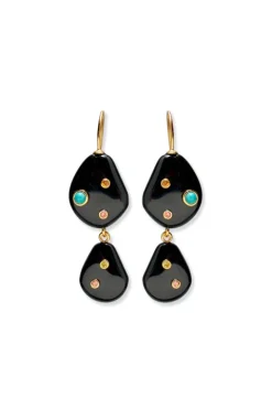 Stacked Stone Earrings