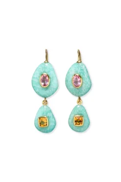 Stacked Stone Earrings