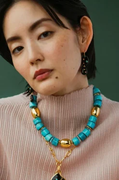 Stacked Stone Earrings
