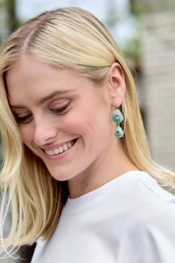 Stacked Stone Earrings