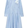 Stripe Poplin Shirt Dress
