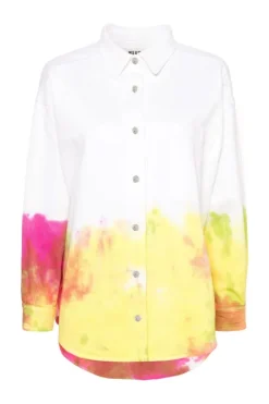 Tie-Dye Denim Shirt