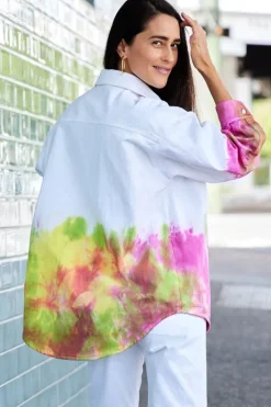 Tie-Dye Denim Shirt