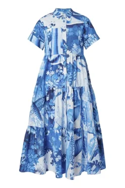 Tiered Hem Shirt Dress