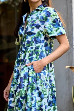Tiered Shirt Dress