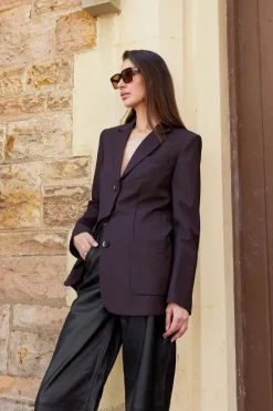 Tropical Wool Max Blazer