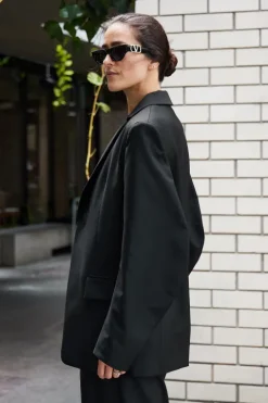 Tropical Wool Sculpted Blazer