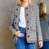 Tweed Crew Neck Jacket