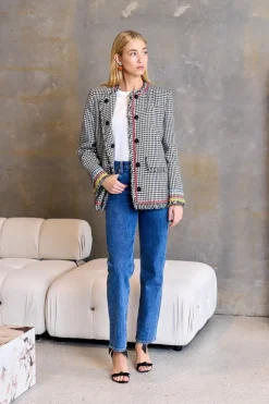Tweed Crew Neck Jacket