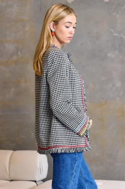 Tweed Crew Neck Jacket