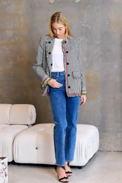 Tweed Crew Neck Jacket