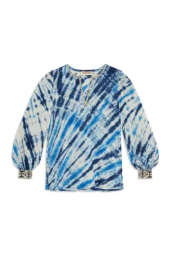Vera Tie Dye Embroidery Shirt