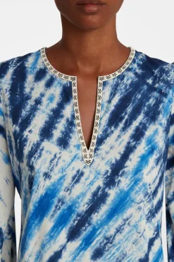 Vera Tie Dye Embroidery Shirt