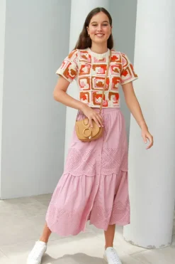 Vienne Eyelet Skirt - FINAL SALE