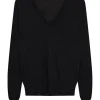 V-Neck L/SLV Cashair Top