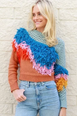 Wave Fringe Pullover - FINAL SALE