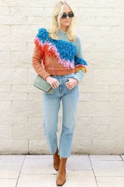Wave Fringe Pullover - FINAL SALE