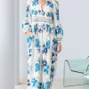 Winifred China Panel Dress