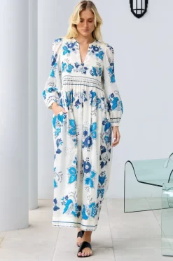 Winifred China Panel Dress