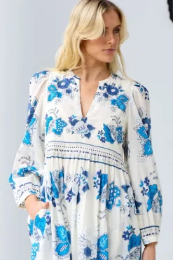 Winifred China Panel Dress
