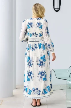 Winifred China Panel Dress