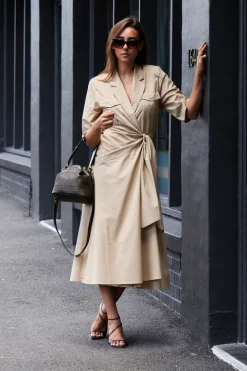 Wraparound Midi Dress